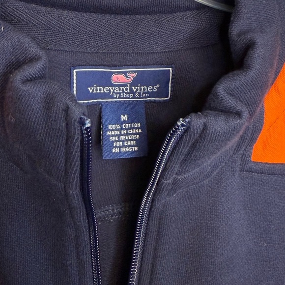 Vineyard Vines Clemson Tigers 1/4 Zip Pullover - Picture 2 of 3